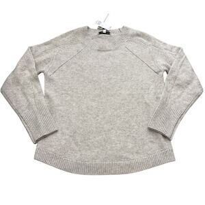 The Cashmere Project Sweater Womens Small Gray 100% Cashmere Raglan Knit Crew